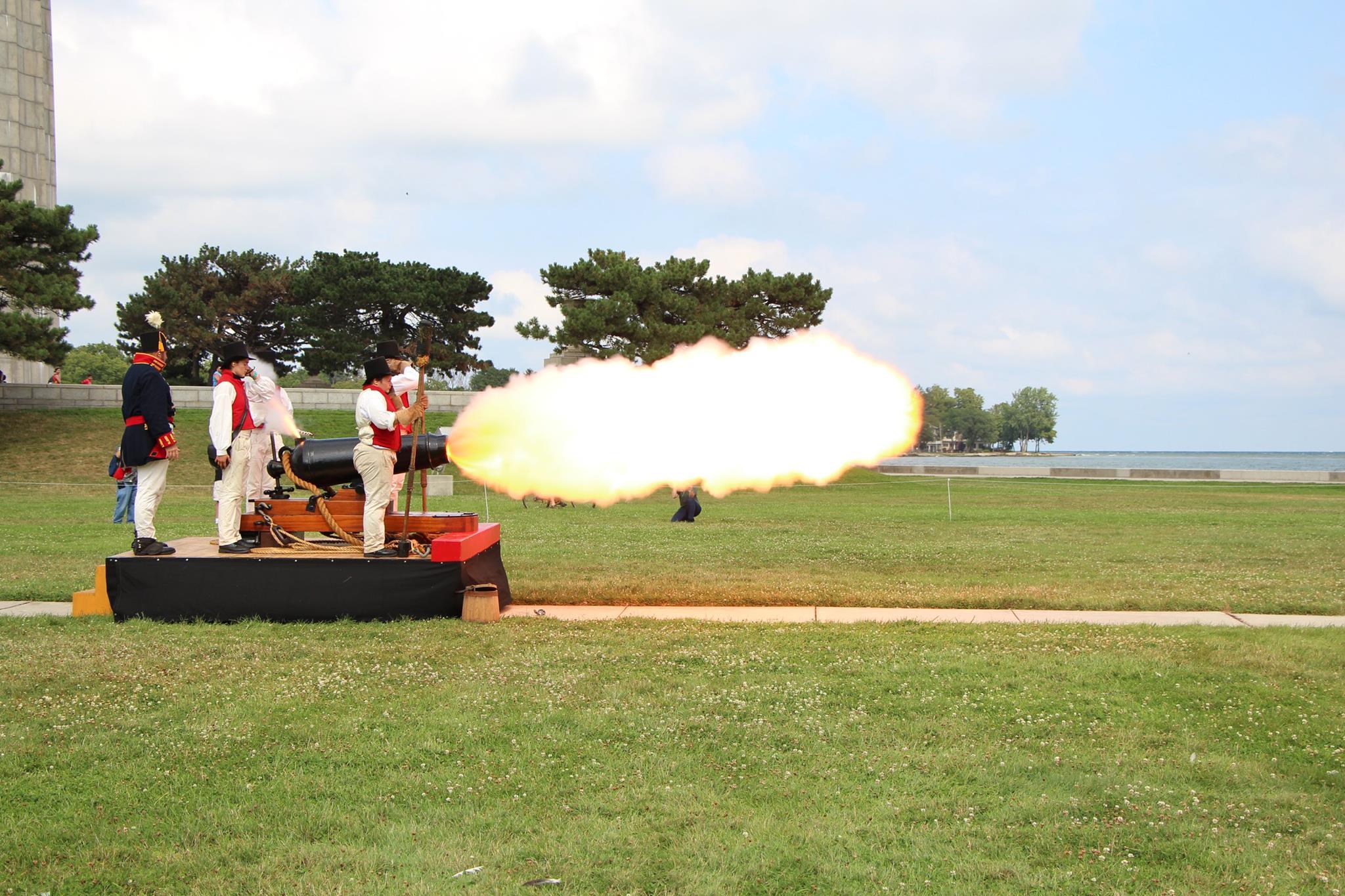 Perry's Victory & International Peace Memorial — Carronade Fire Ball