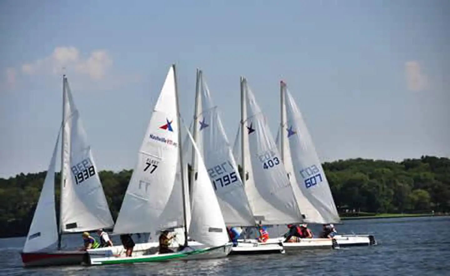 Okatibbee Lake — generic sailboats