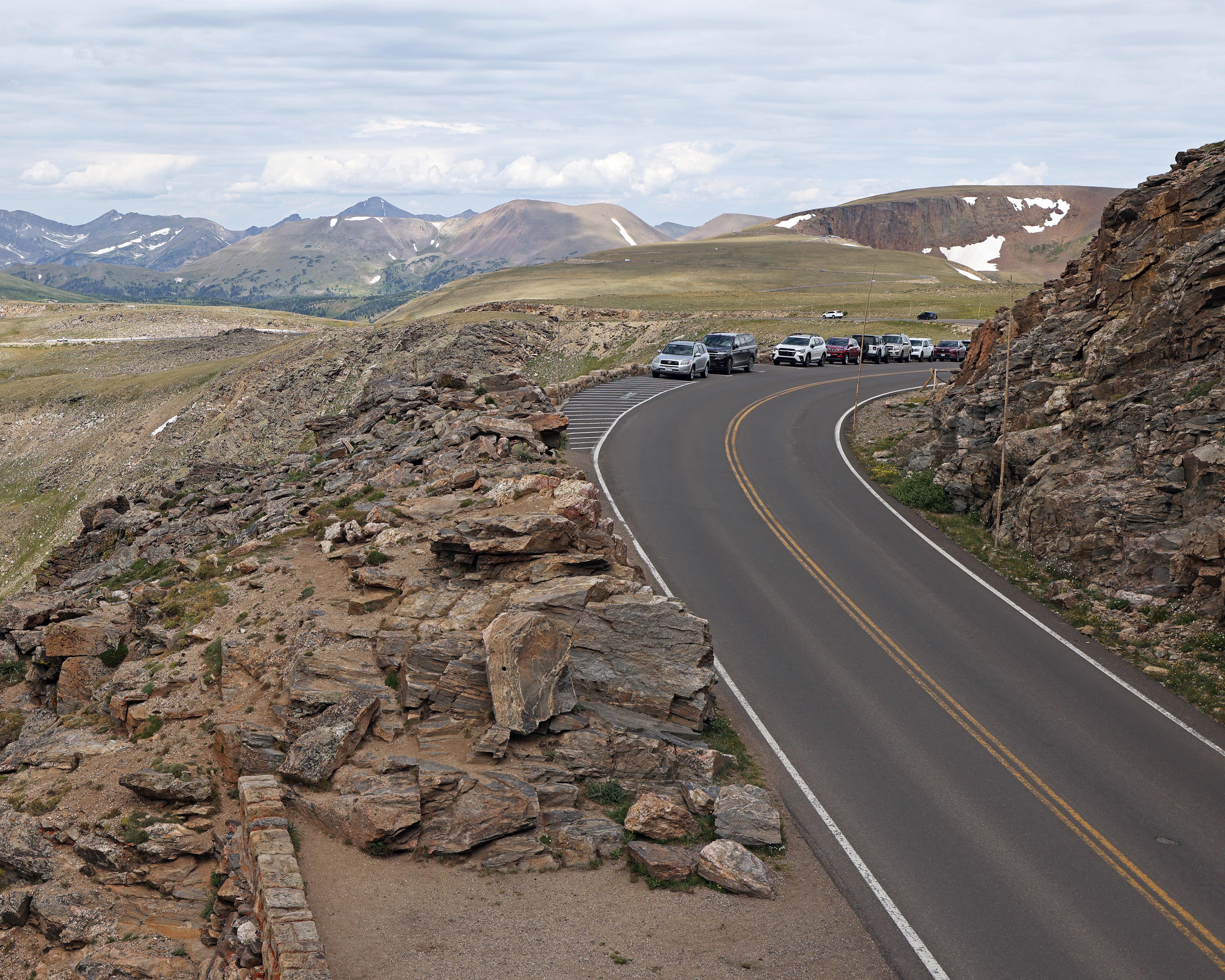 Rocky Mountain National Park — Trail Ridge Road at Rock Cut