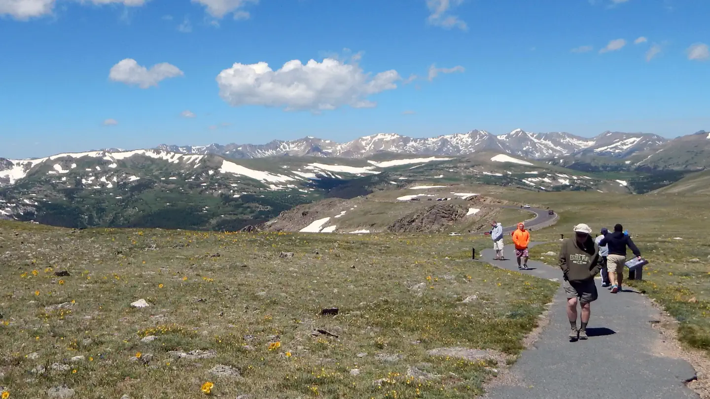 Rocky Mountain National Park — Hiking in summer on Tundra Communities Trail