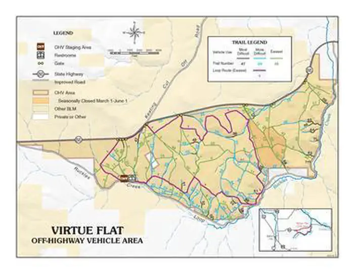 Virtue Flat Off-Highway Vehicle Area — Virtue Flat OHV Area