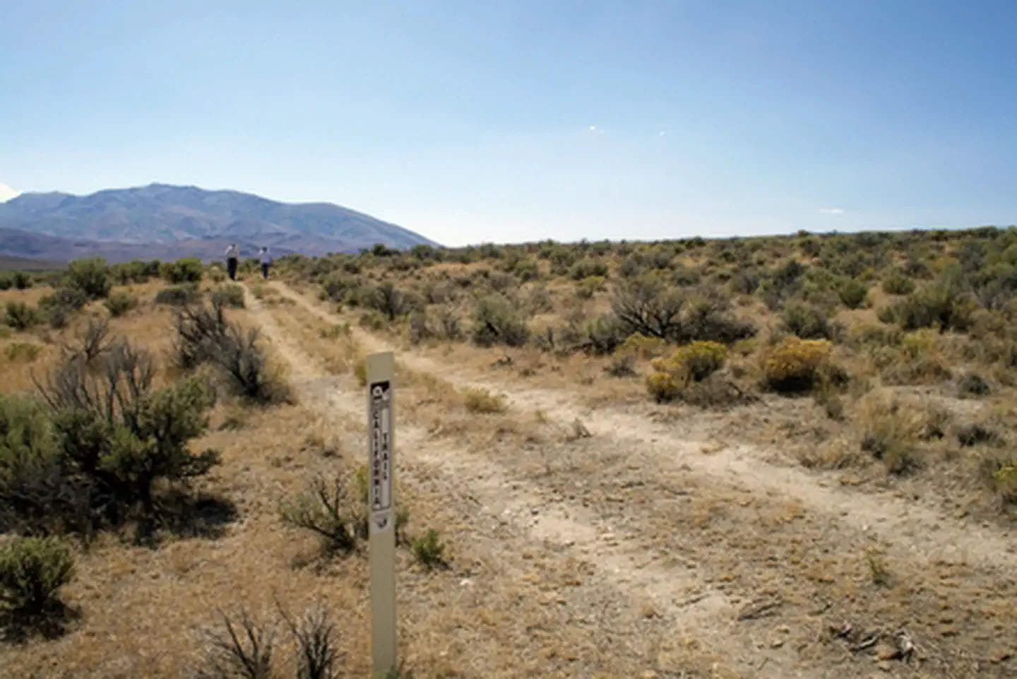 California National Historic Trail — Trail ruts on through Humboldt Wells in Nevada