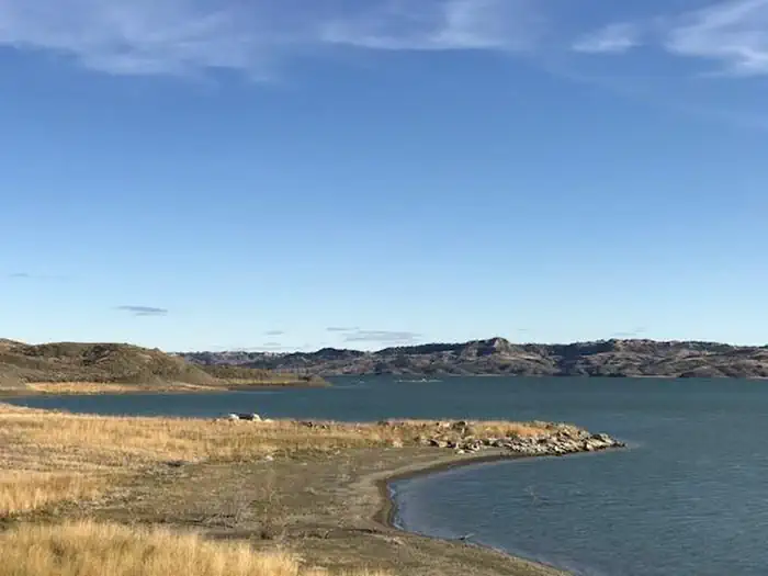Fort Peck Project — A photo of the Fort Peck Shoreline from the Bone Trail Recreation area.