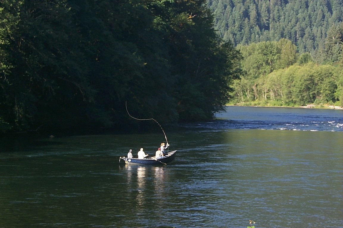McKenzie River Corridor — Fishing the McKenzie River from a drift boat