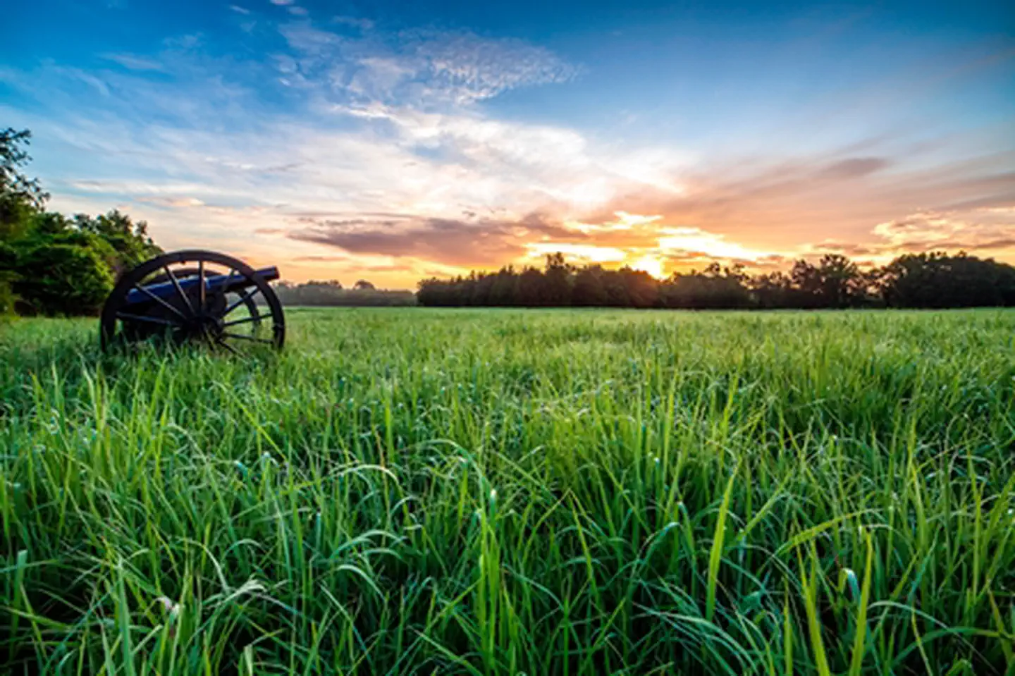 Stones River National Battlefield — Sunrise at Mendenhall's Artillery Trail
