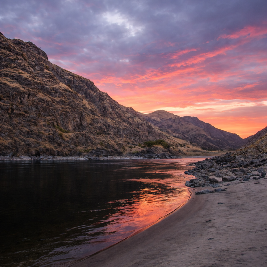 Lower Salmon River — Lower Salmon River Sunset by Ryan Turner