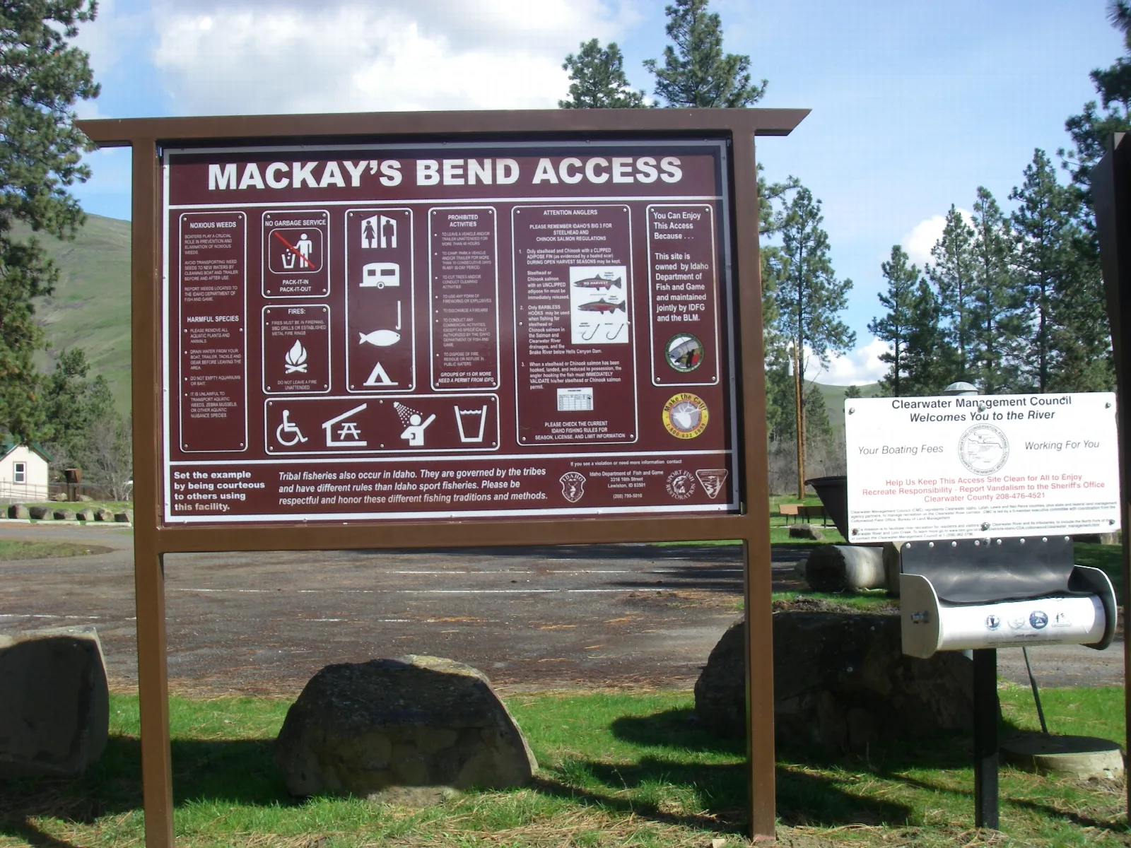 McKay's Bend Recreation Site — McKay's Bend Recreation Site Information Board