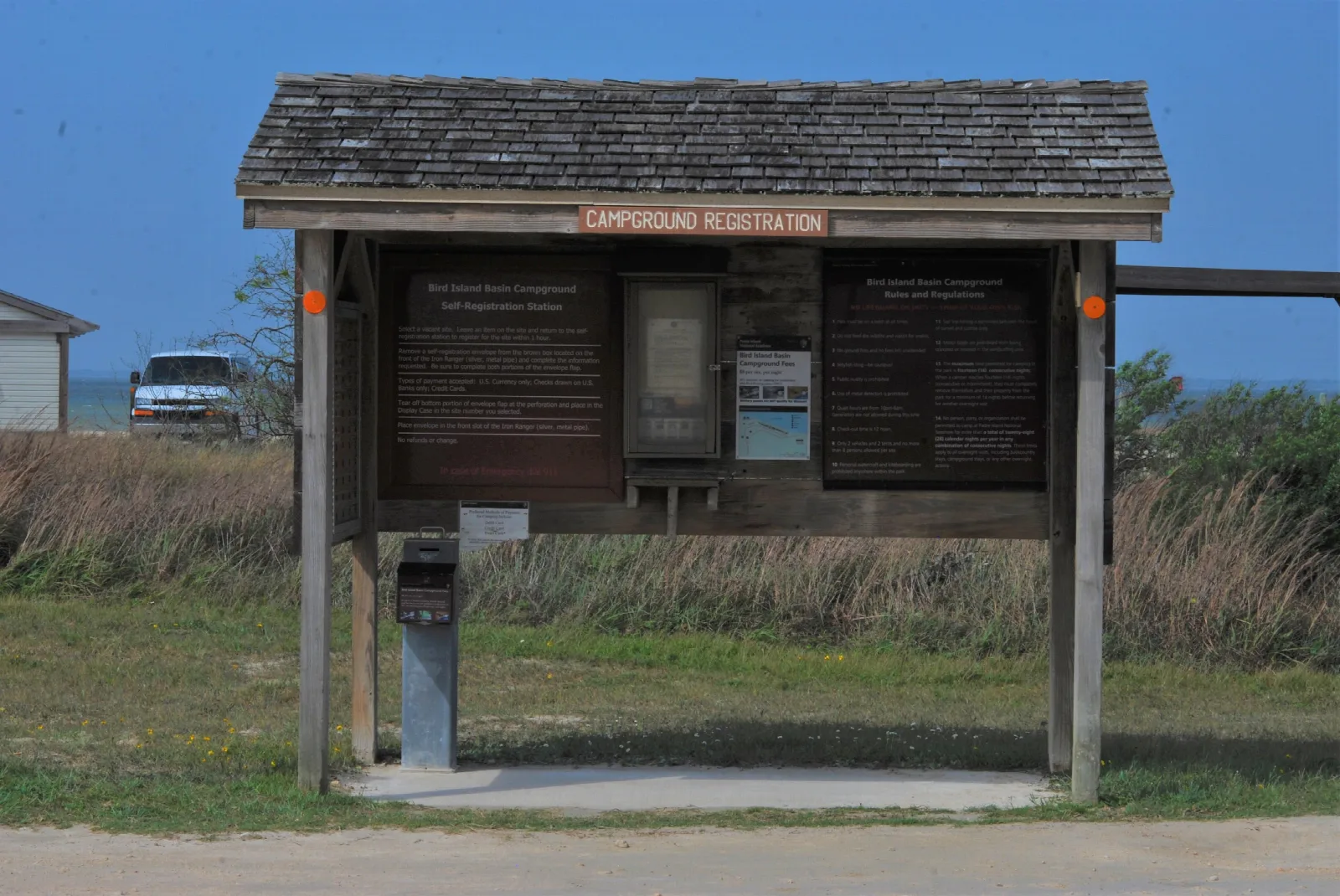 Bird Island Basin Campground - Padre Island National Seashore: Campground Registration