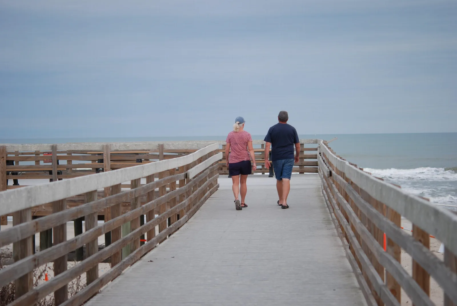 Malaquite Campground - Padre Island National Seashore: Boardwalk from Malaquite Campground