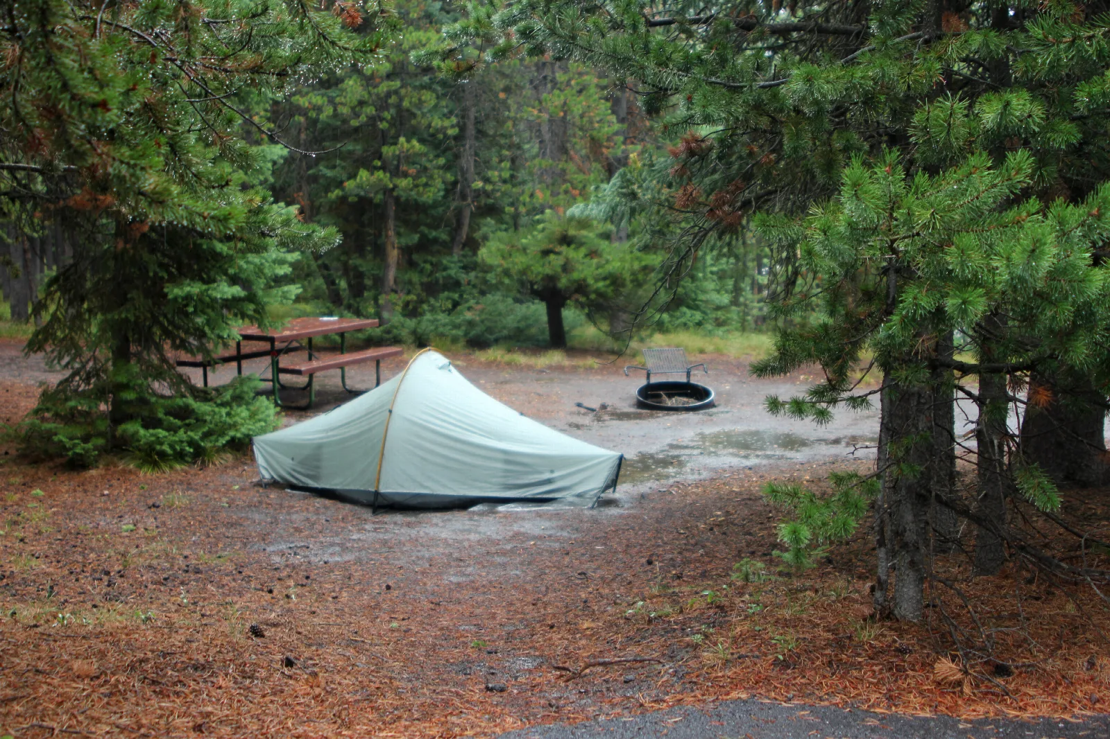 Tent at campsite