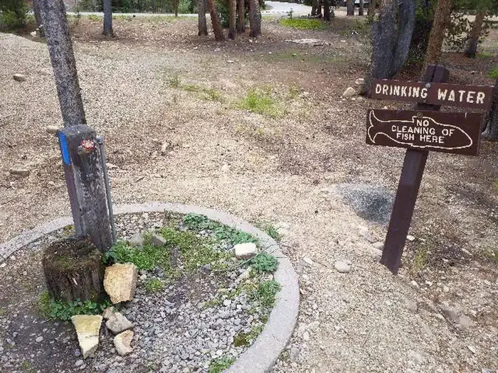 San Isabel National Forest Baby Doe Campground: Baby Doe Campground, water pump