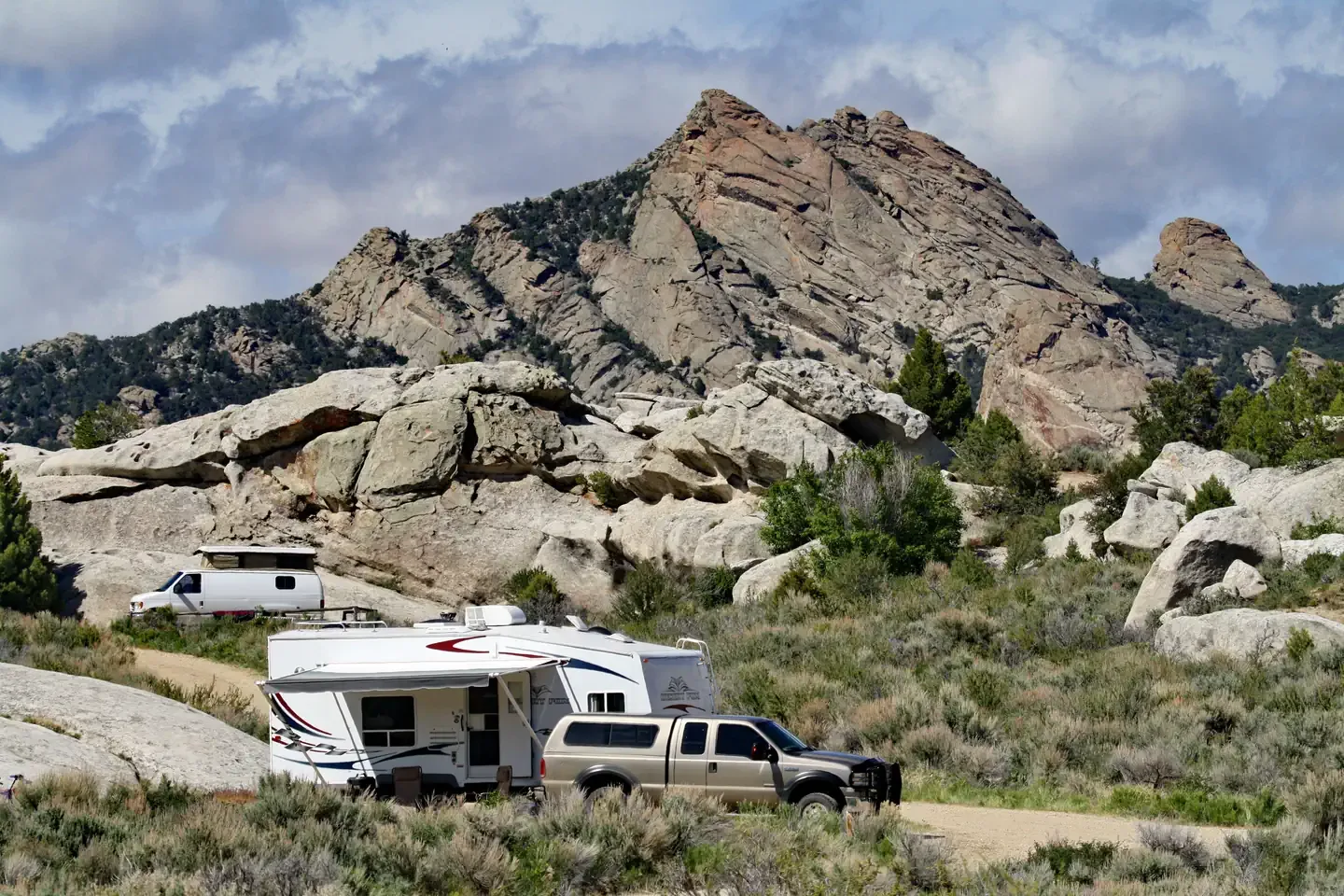 City of Rocks National Reserve Campground: City of Rocks Camping 02