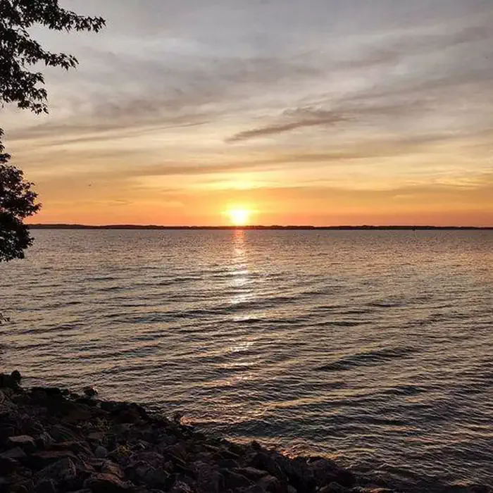 Boulder Rec. Area - COE Campground: Sunset at Boulder Campground