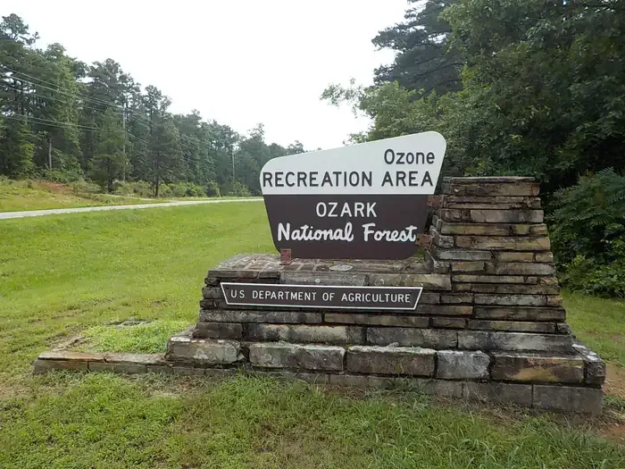 Ozone Recreation Area Camping: Site Sign
