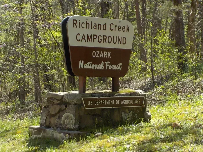 Richland Creek Recreation Area: Site Sign