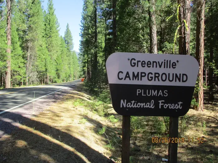 Greenville Campground: Greenville CG Sign