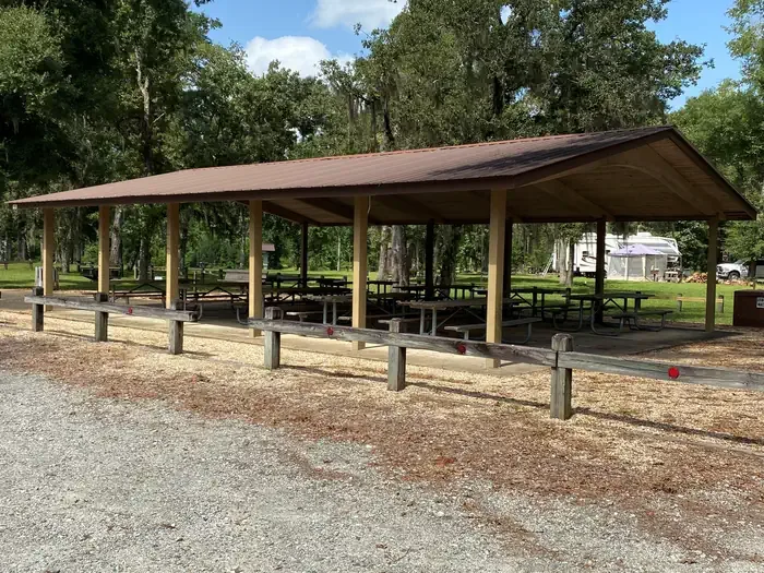 Hales Landing Campground: Hales Group shelter side view