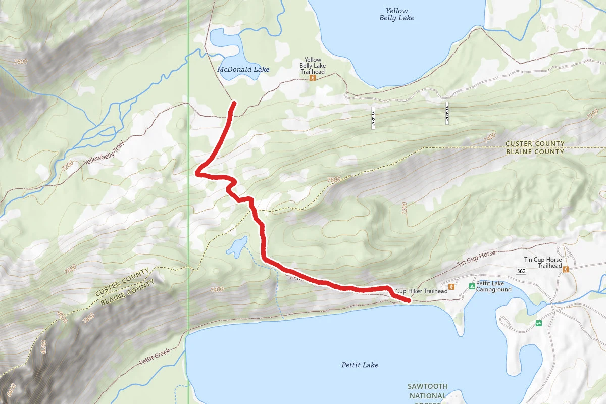 Pettit Lake Cutoff