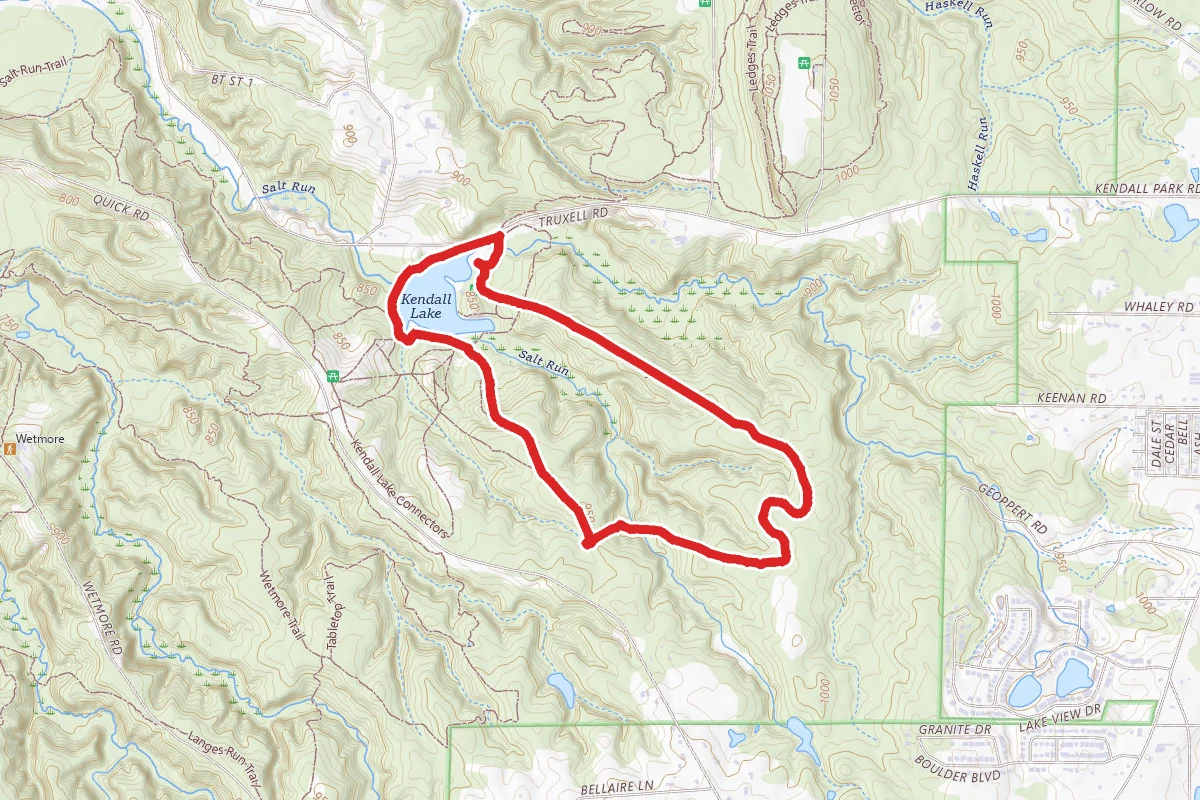 Cross Country Trail from Kendall Lake