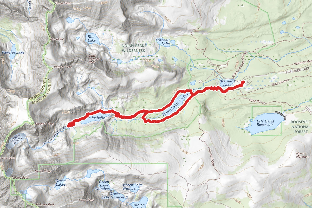 Lake Isabelle Trail (Summer)