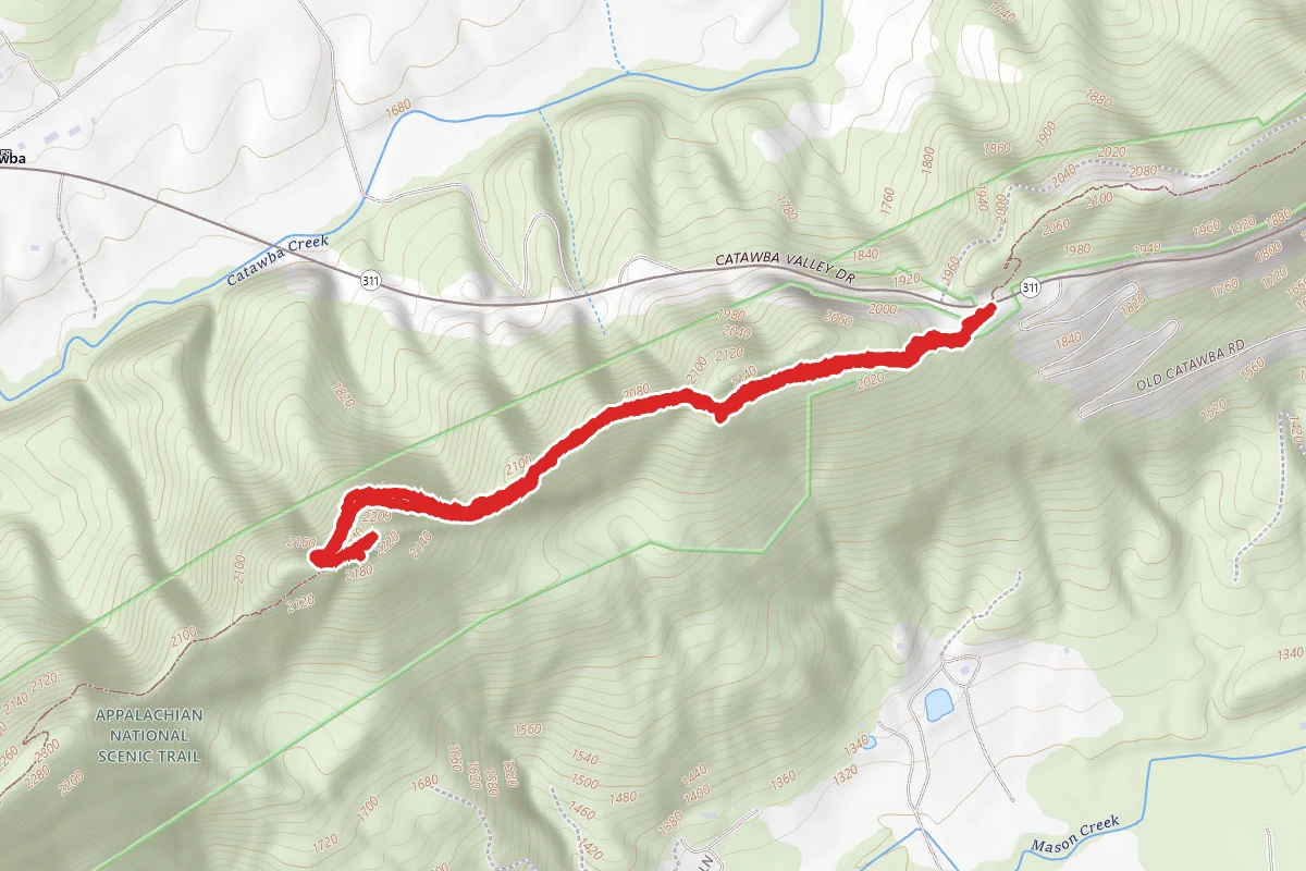 Sawtooth Ridge via Appalachian Trail