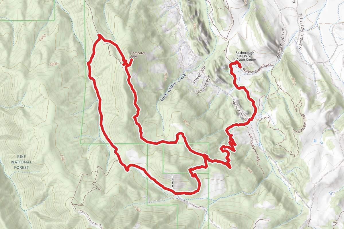 Powerline Trail to Carpenter Peak Trail