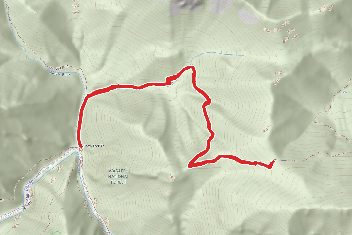 Elbow Fork to Lambs Canyon Pass