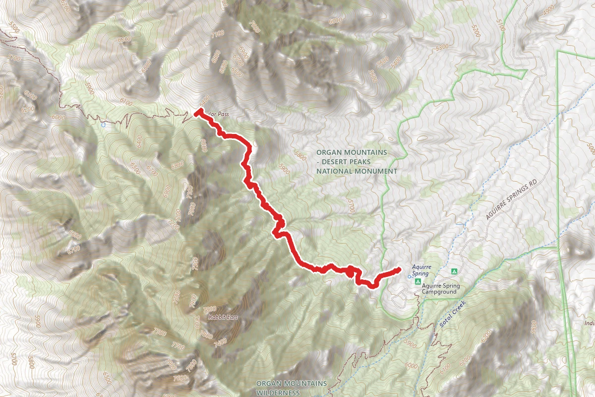 Baylor Canyon Pass Trail