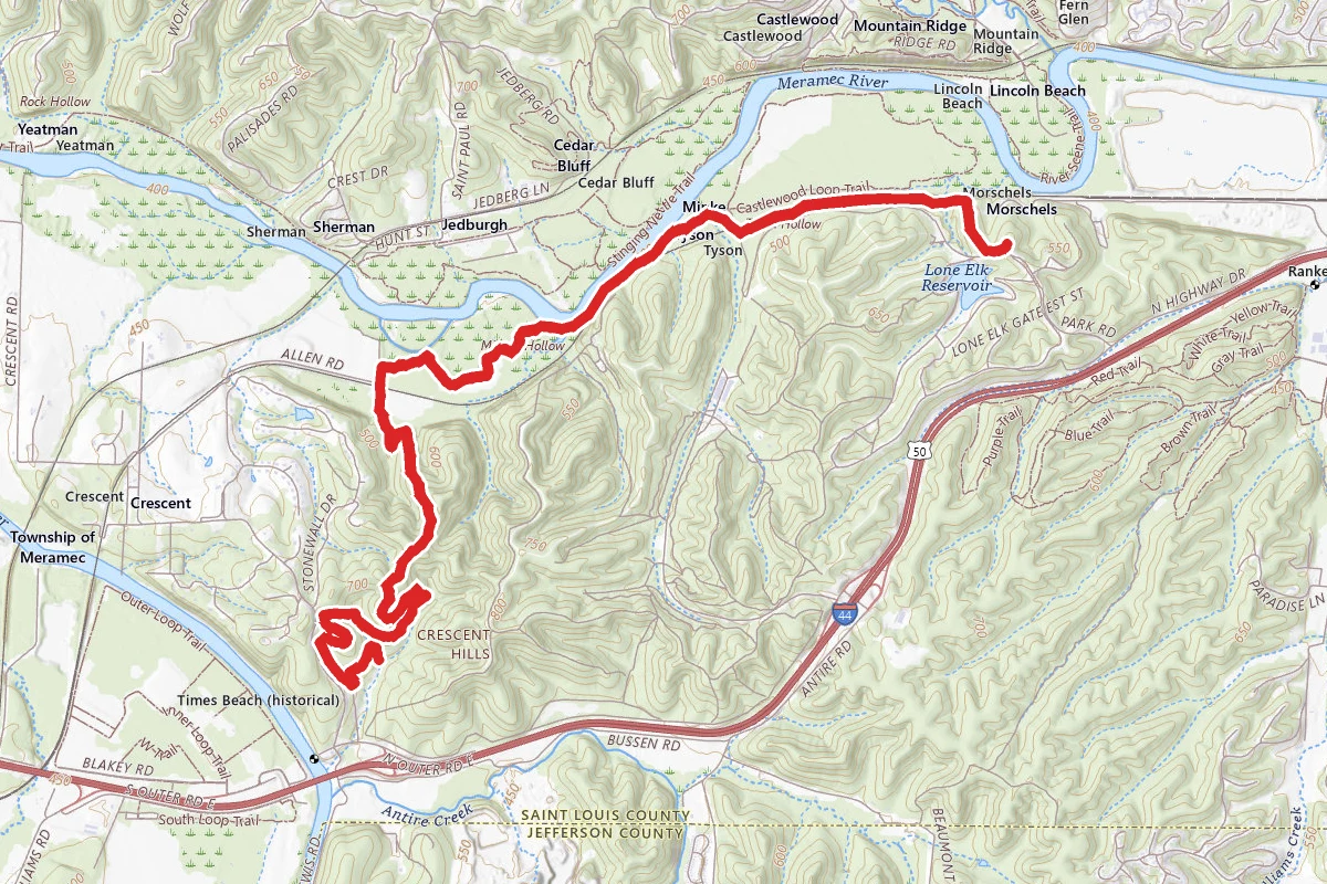 Chubb Trail via Lone Elk Trailhead
