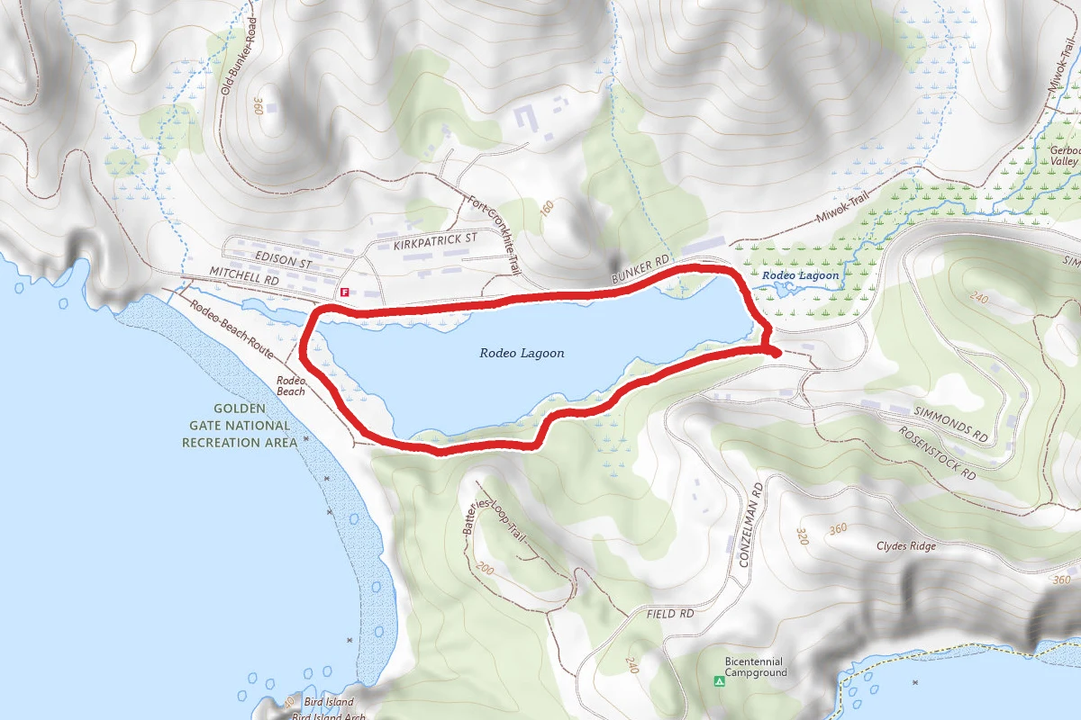 Marin Headlands Rodeo Lagoon Trail