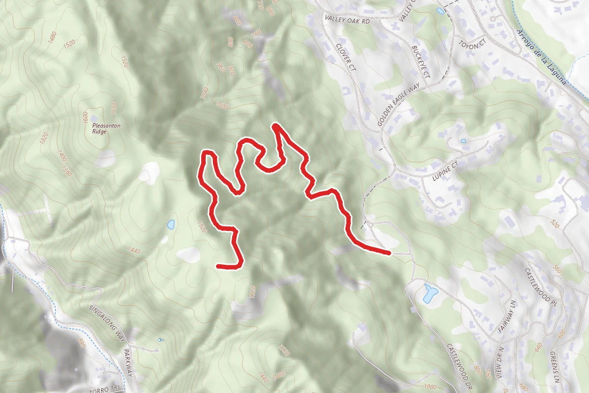 Chaparral Trail via Golden Eagle Trail