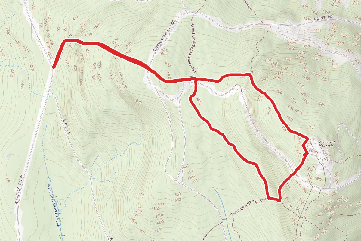 Wachusett Mountain West Side Trail