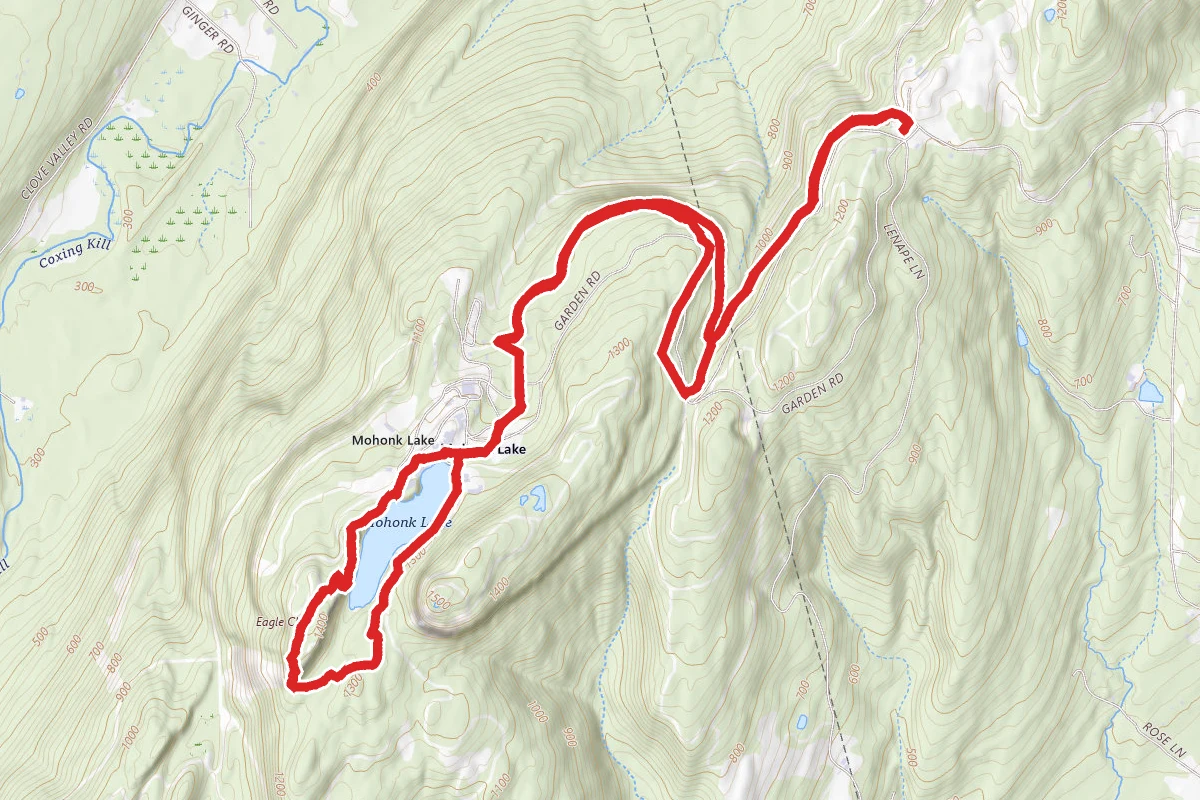 Eagle Cliff and Mohonk Lake Trail