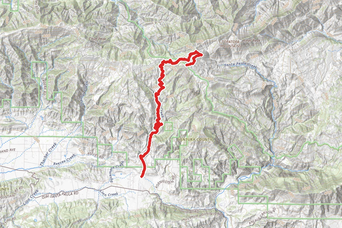 Topatopa Bluff Trail