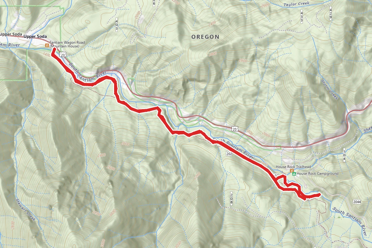 Santiam Wagon Road to House Rock
