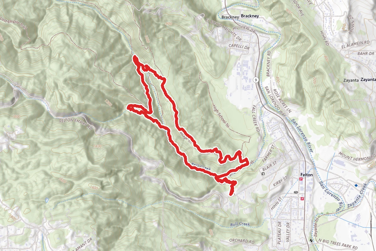 Fall Creek Trail to Ridge Trail Loop
