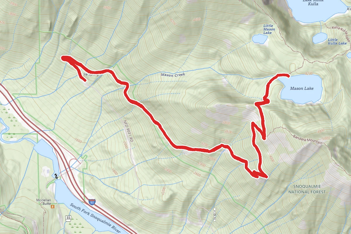 Mason Lake via Ira Spring Memorial Trail