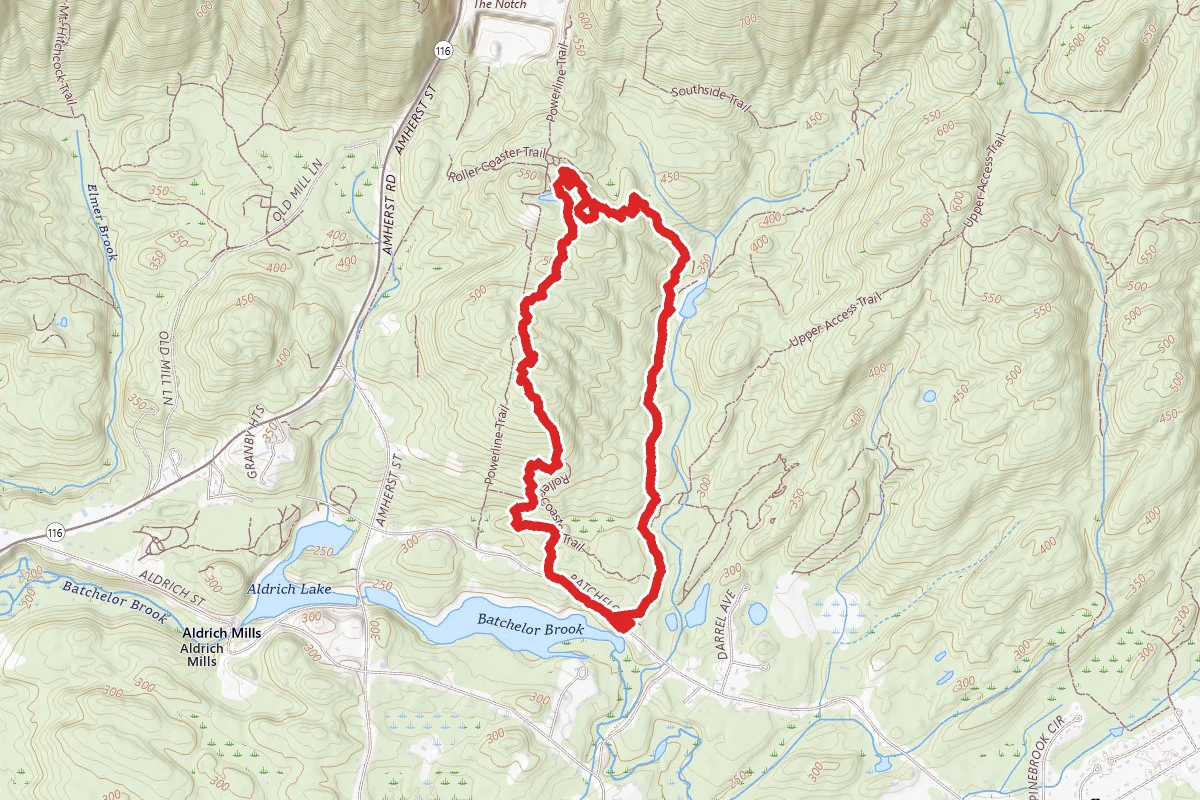 Roller Coaster Loop Trail from Batchler Street