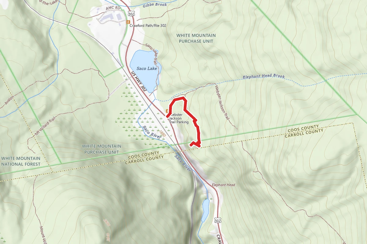 Saco Lake and Elephant Head Trail