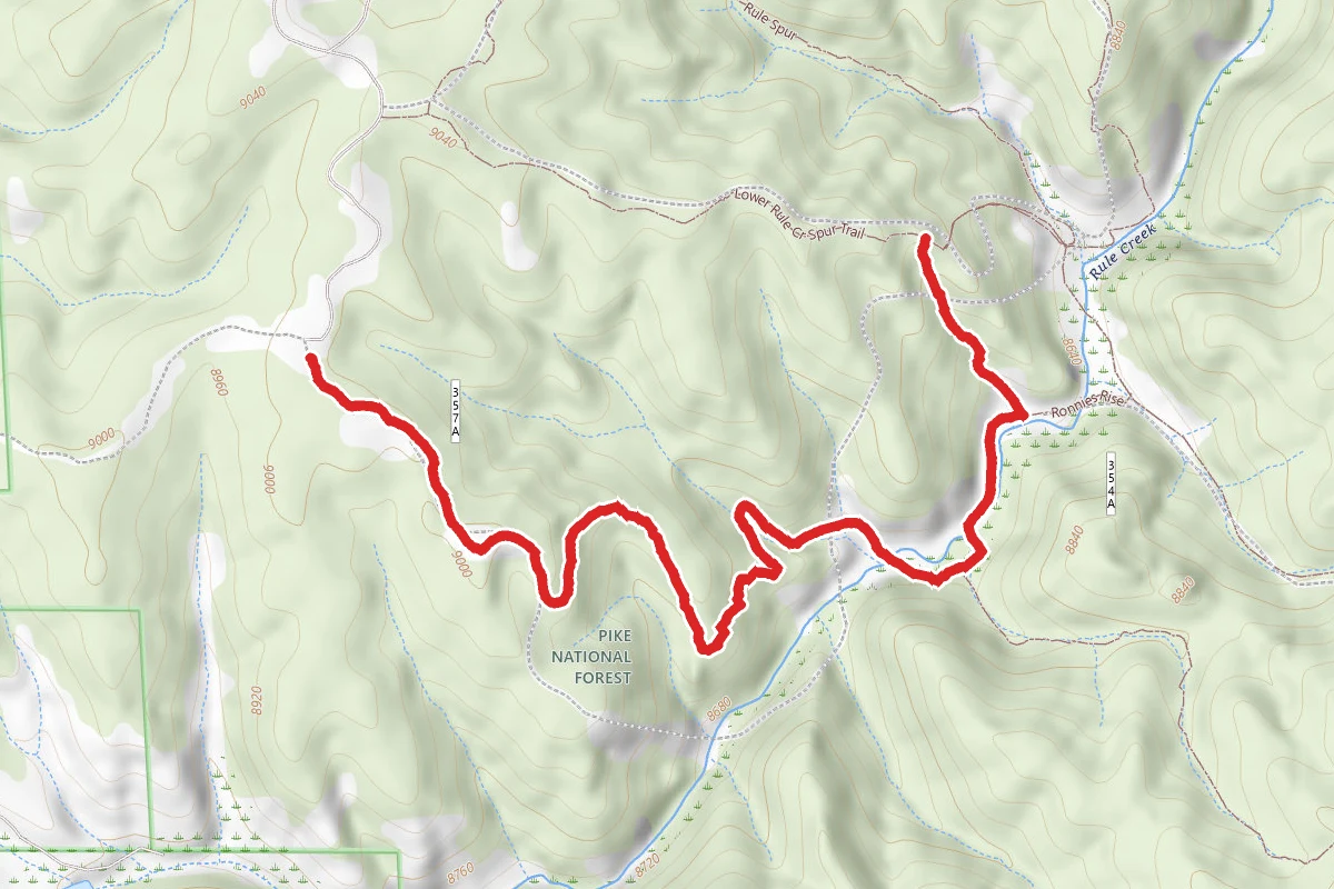 Upper Rule Cr Spur Trail