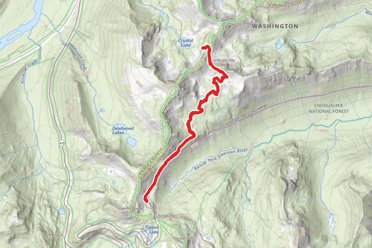 Sourdough Gap (past Sheep Lake)