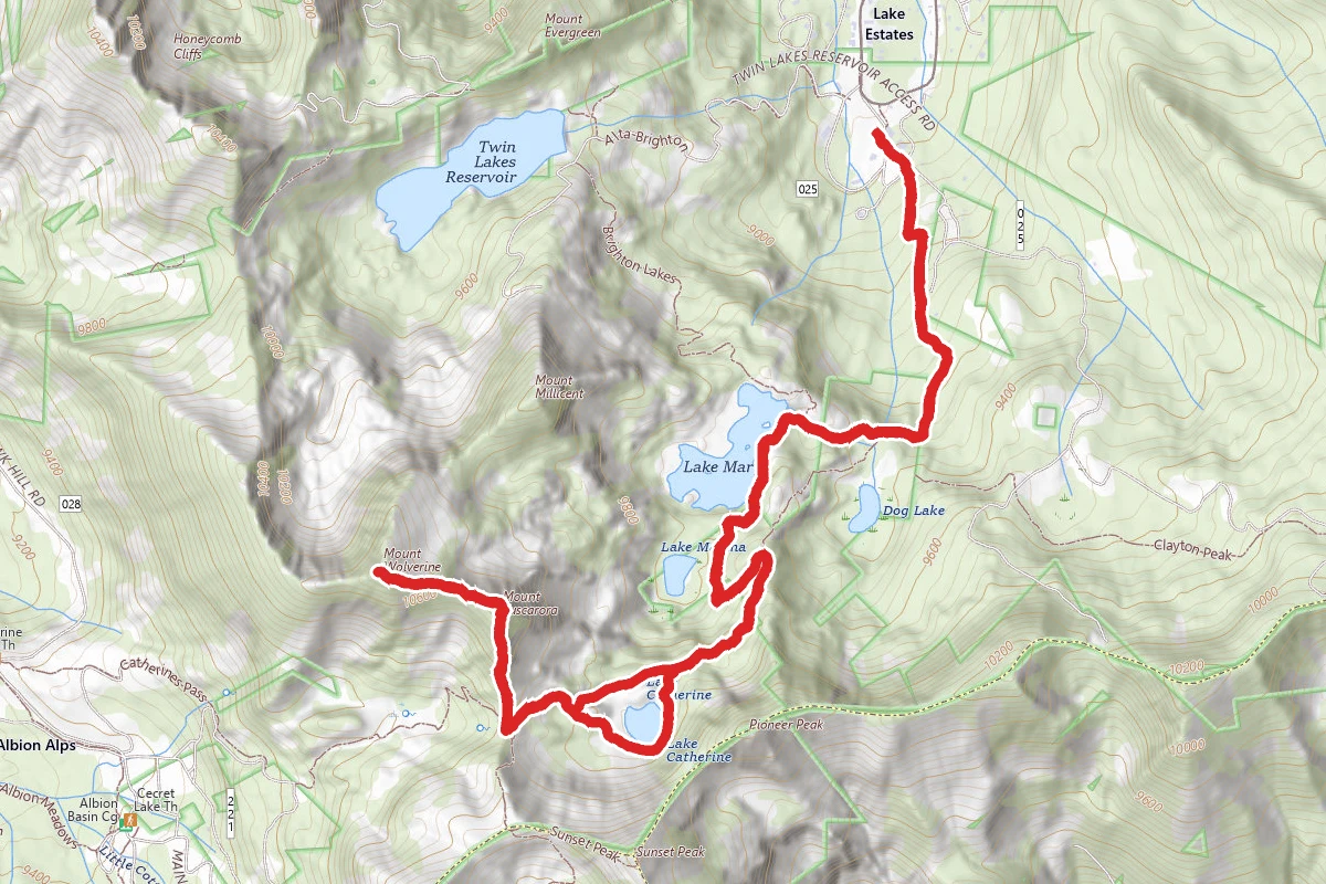 Mount Wolverine via Brighton Lakes Trail
