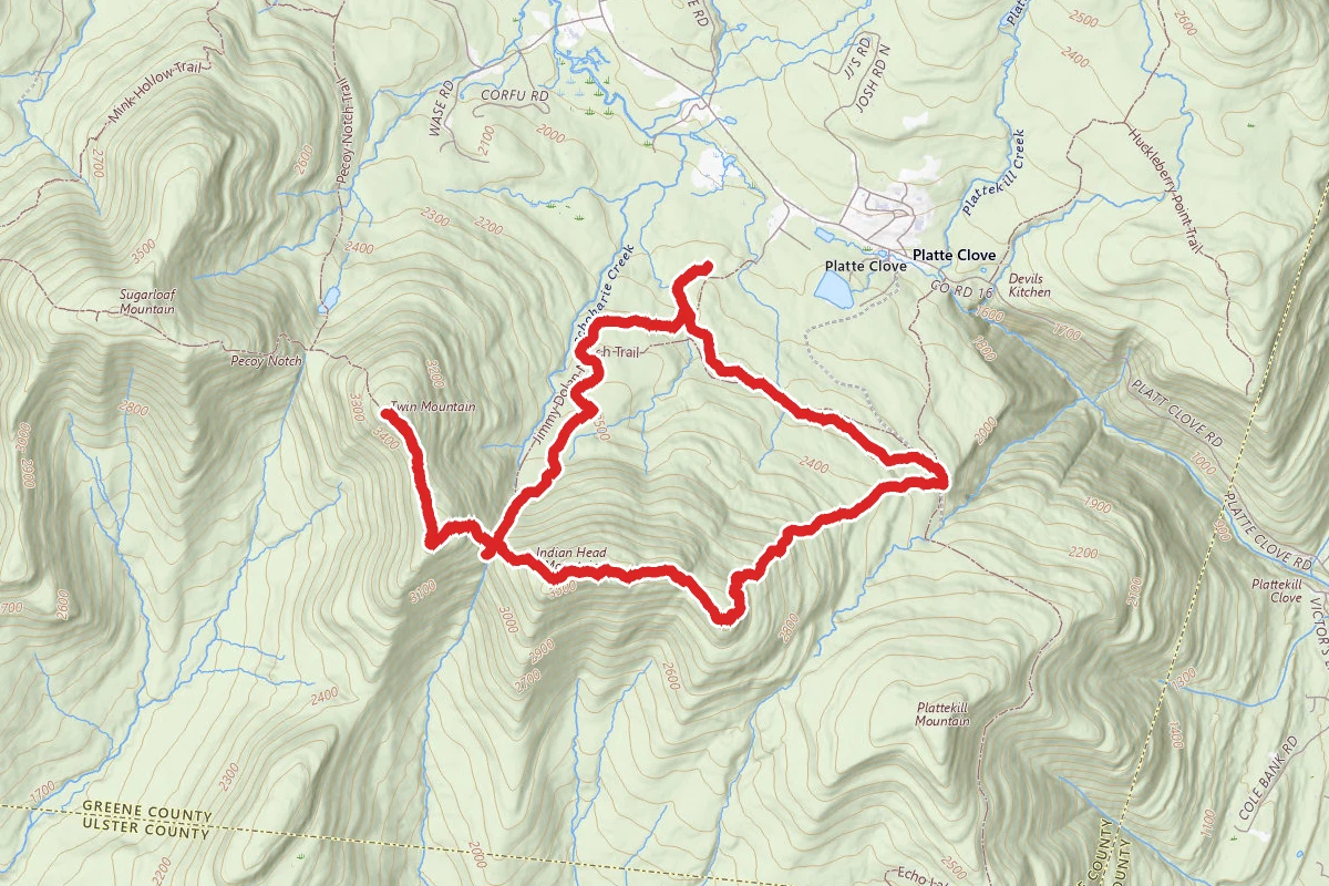 Twin Mountain and Indian Head Mountain via Devil's Path