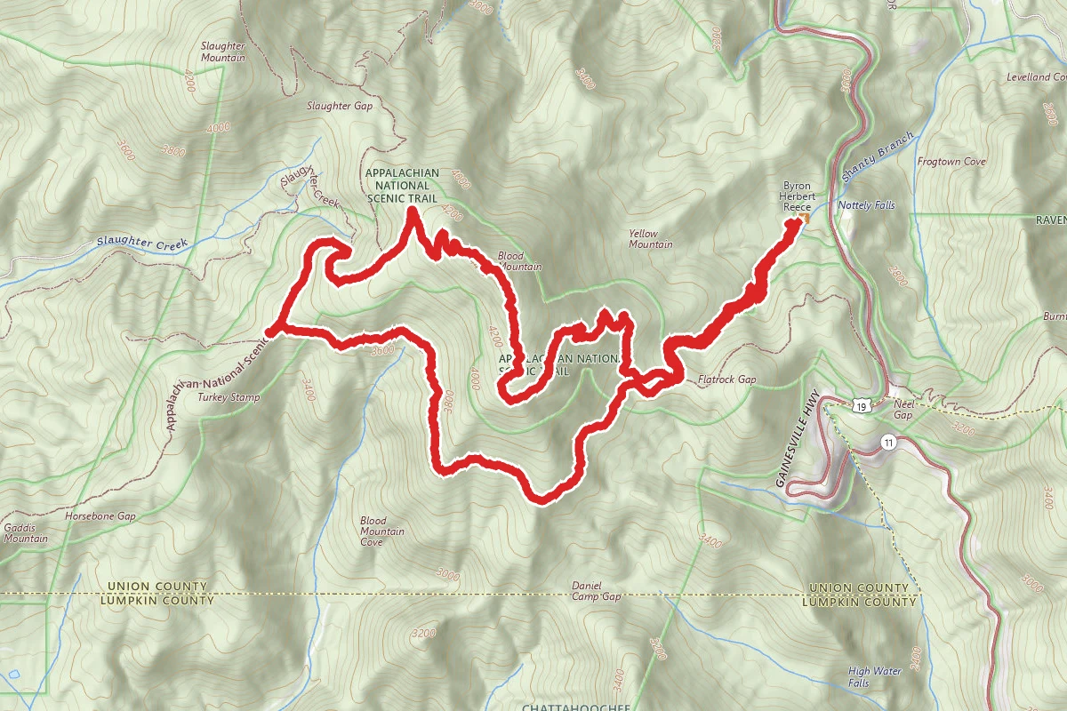Blood Mountain and Freeman Loop Trail