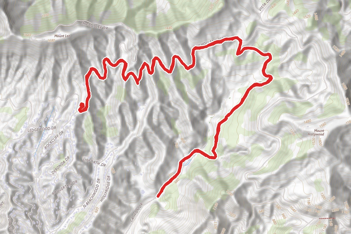 Hollyridge Trail to Hollywood Sign Viewpoint