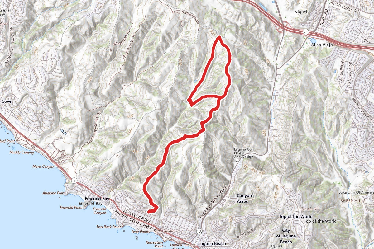 Boat Road to Bommer Ridge and Emerald Canyon Loop Trail