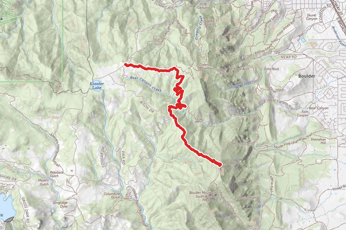 Bear Peak Western Approach