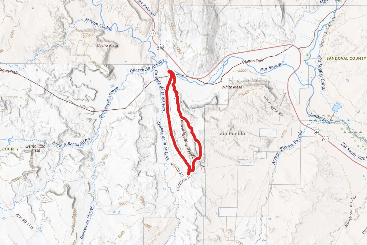 White Mesa Area Bike Trails