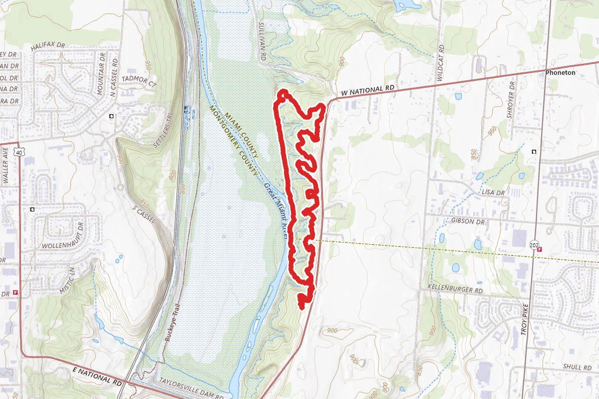 Taylorsville Metropark Orange Trail