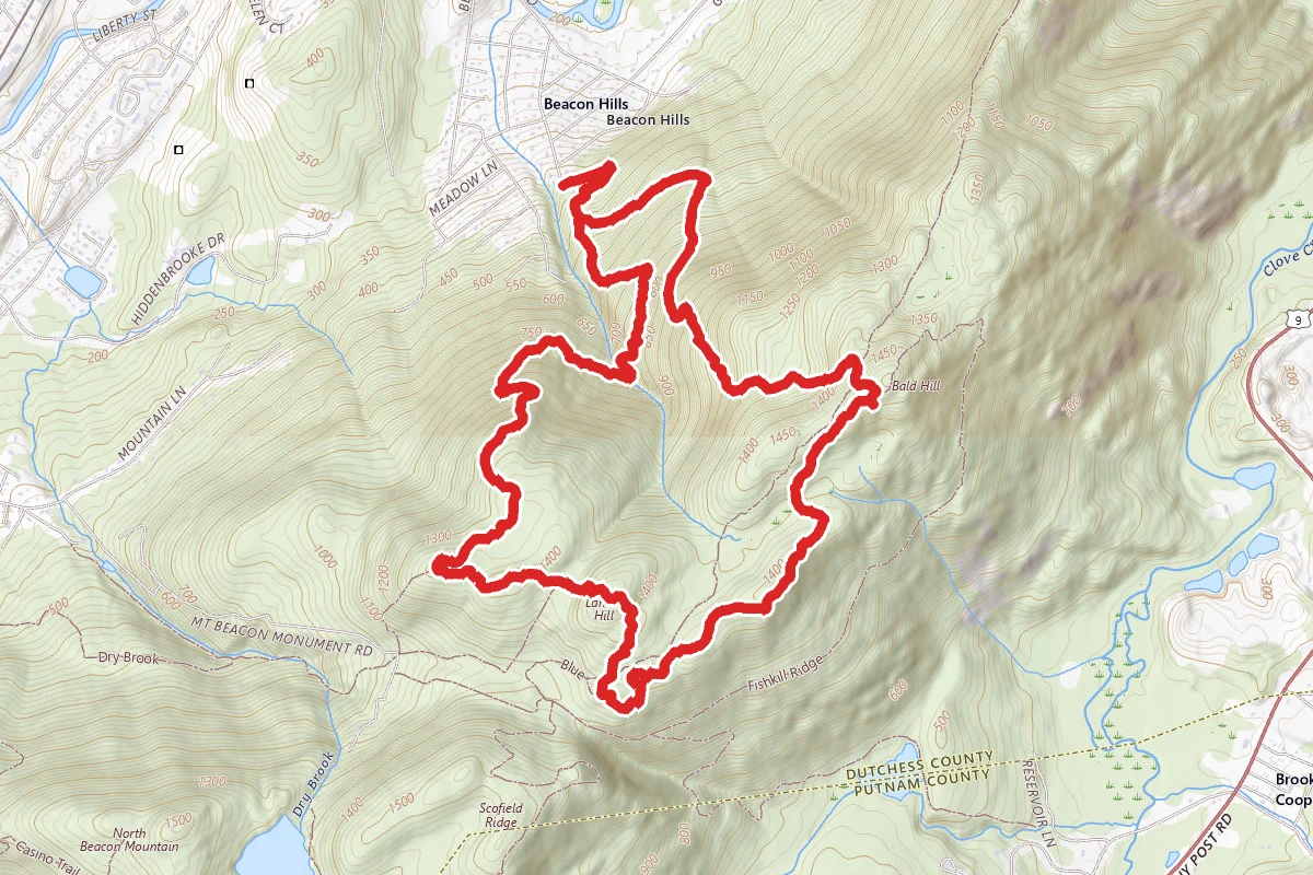 Fishkill Ridge Loop via Overlook and Fishkill Ridge Trail